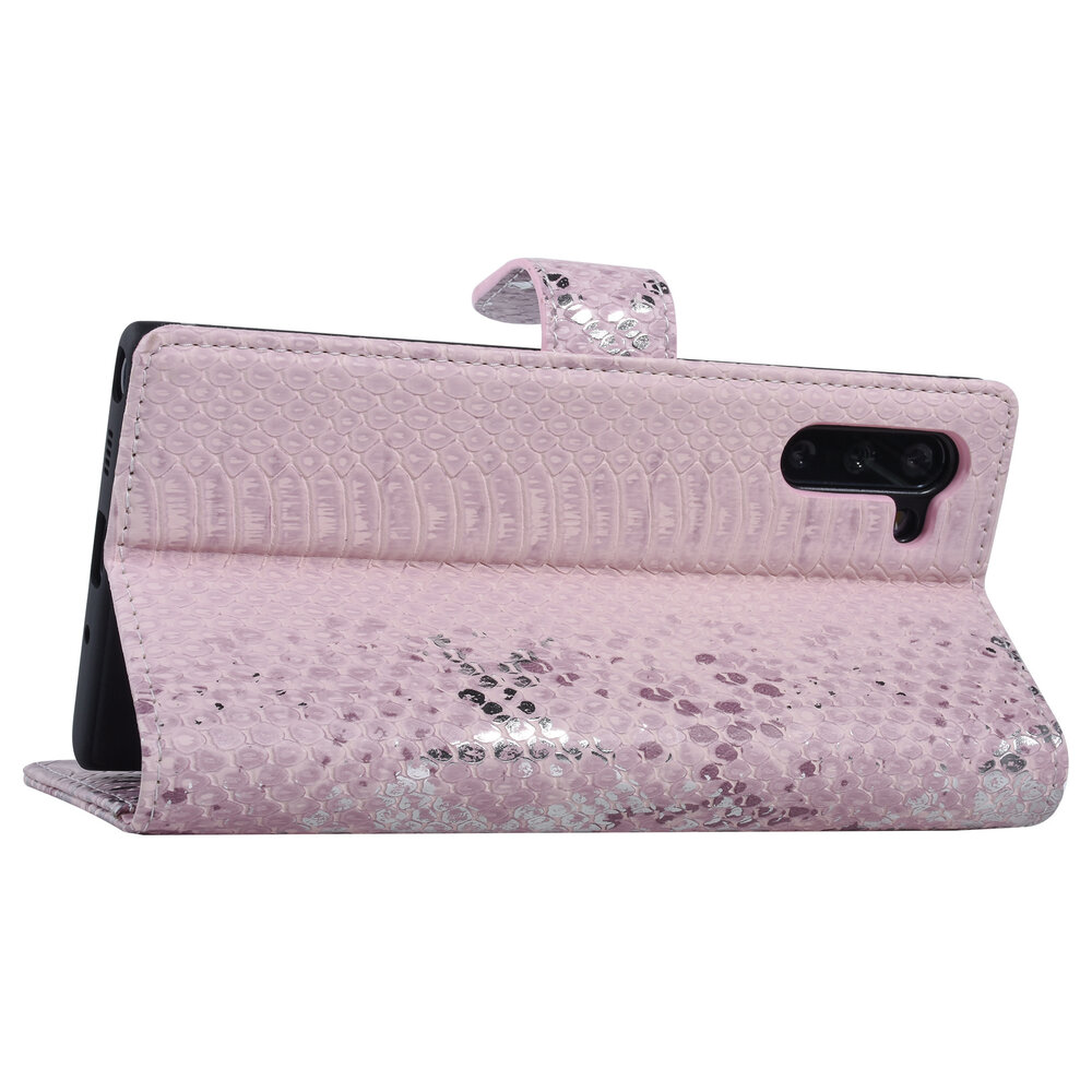 UNIQ Accessory UNIQ Accessory Samsung Galaxy Note 10 Pink Snakeskin Book type case UNIQ Accessory UNIQ Accessory Samsung Galaxy Note 10 Pink Snakeskin Book type case