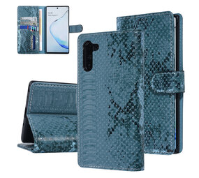 UNIQ Accessory UNIQ Accessory Galaxy Note 10 Grün Schlangenhaut Book-Case hul UNIQ Accessory UNIQ Accessory Galaxy Note 10 Grün Schlangenhaut Book-Case hul