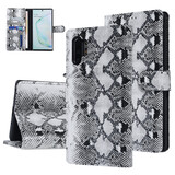 UNIQ Accessory UNIQ Accessory Galaxy Note 10 Plus Noir et Blanc Peau de serpent Book type housse