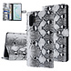 UNIQ Accessory UNIQ Accessory Zwart en Wit Slangenleer hoesje voor Galaxy Note 10 Plus - Book Case (N975F) UNIQ Accessory UNIQ Accessory Zwart en Wit Slangenleer hoesje voor Galaxy Note 10 Plus - Book Case (N975F)