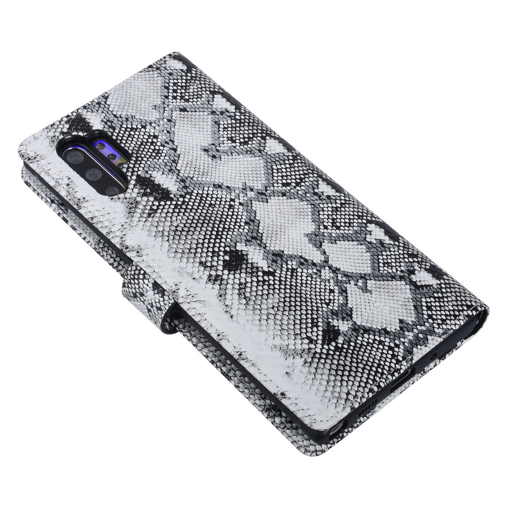 UNIQ Accessory UNIQ Accessory Samsung Galaxy Note 10 Plus Black and White Snakeskin Book type case UNIQ Accessory UNIQ Accessory Samsung Galaxy Note 10 Plus Black and White Snakeskin Book type case