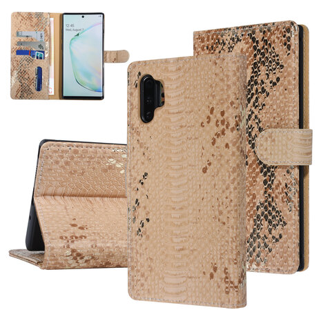 UNIQ Accessory UNIQ Accessory Samsung Galaxy Note 10 Plus Gold Snakeskin Book type case UNIQ Accessory UNIQ Accessory Samsung Galaxy Note 10 Plus Gold Snakeskin Book type case