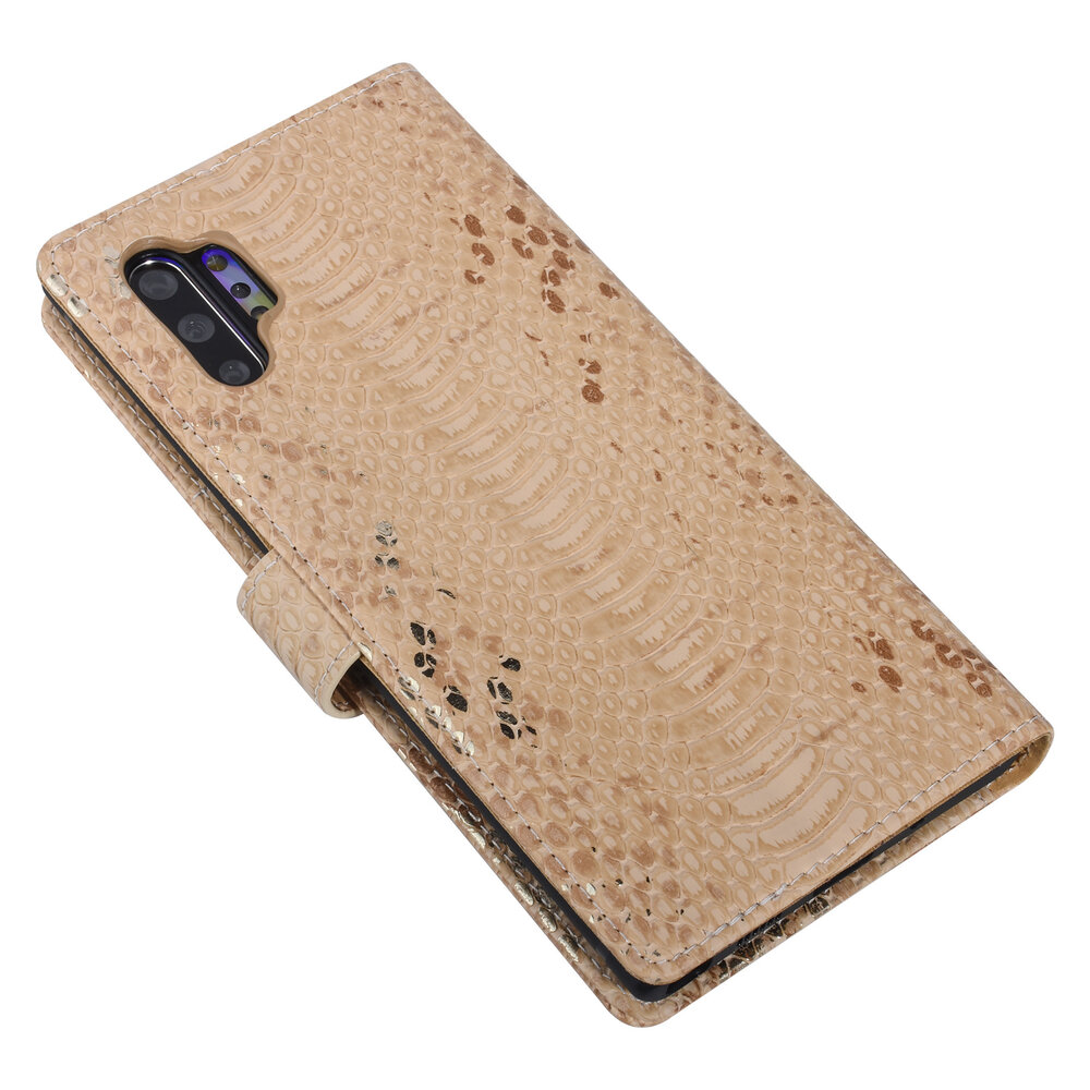 UNIQ Accessory UNIQ Accessory Galaxy Note 10 Plus Gold Schlangenhaut Book-Case hul UNIQ Accessory UNIQ Accessory Galaxy Note 10 Plus Gold Schlangenhaut Book-Case hul
