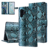 UNIQ Accessory UNIQ Accessory Zwart en Blauw Slangenleer hoesje voor Galaxy Note 10 Plus - Book Case (N975F) UNIQ Accessory UNIQ Accessory Zwart en Blauw Slangenleer hoesje voor Galaxy Note 10 Plus - Book Case (N975F)