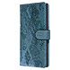 UNIQ Accessory UNIQ Accessory Turquoise Slangenleer hoesje voor Galaxy Note 10 Plus - Book Case (N975F) UNIQ Accessory UNIQ Accessory Turquoise Slangenleer hoesje voor Galaxy Note 10 Plus - Book Case (N975F)