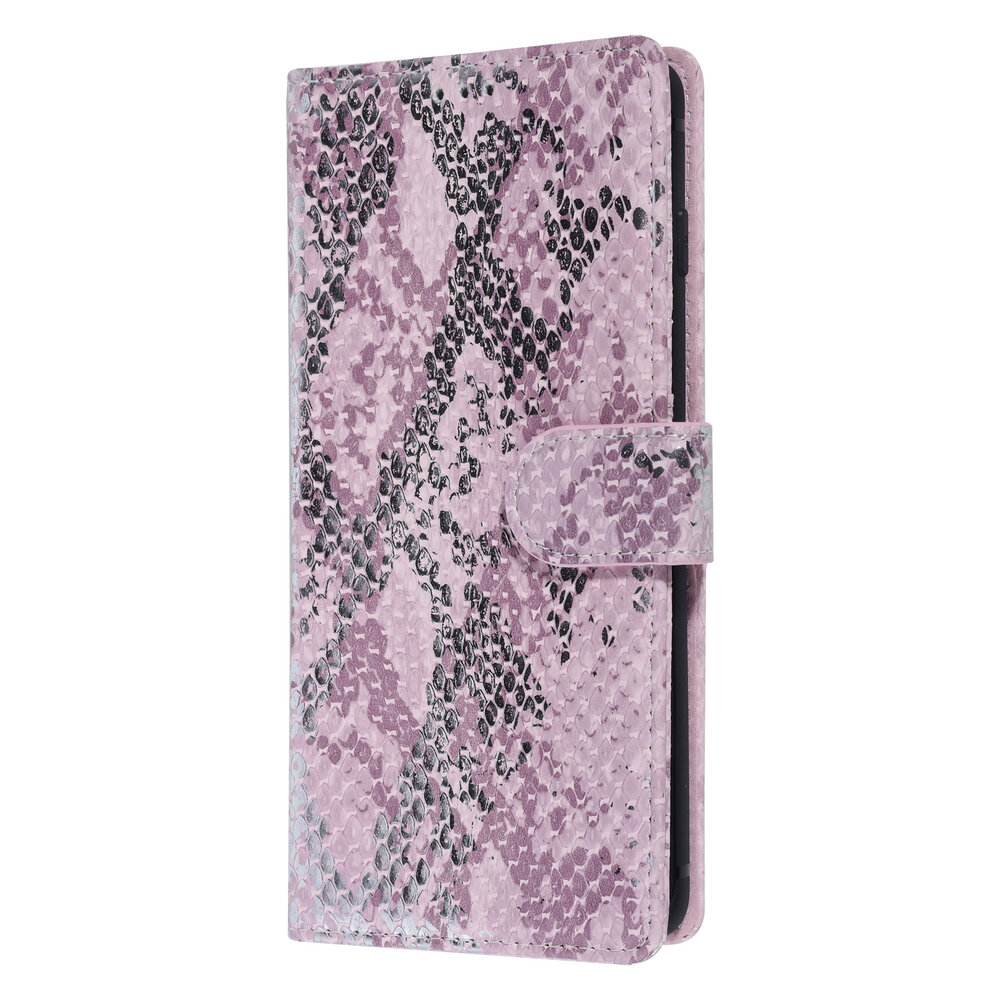 UNIQ Accessory UNIQ Accessory Galaxy S10 Pink Schlangenhaut Book-Case hul UNIQ Accessory UNIQ Accessory Galaxy S10 Pink Schlangenhaut Book-Case hul