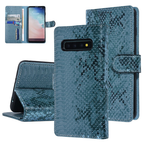UNIQ Accessory UNIQ Accessory Samsung Galaxy S10 Green Snakeskin Book type case UNIQ Accessory UNIQ Accessory Samsung Galaxy S10 Green Snakeskin Book type case