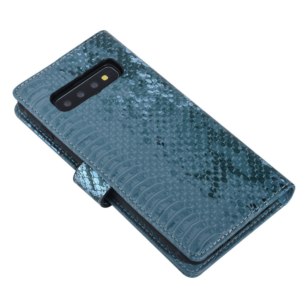 UNIQ Accessory UNIQ Accessory Samsung Galaxy S10 Green Snakeskin Book type case UNIQ Accessory UNIQ Accessory Samsung Galaxy S10 Green Snakeskin Book type case