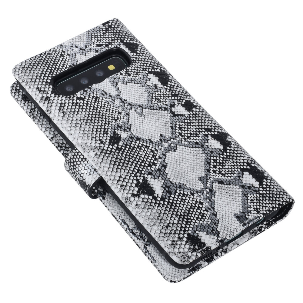 UNIQ Accessory UNIQ Accessory Galaxy S10 Plus Noir et Blanc Peau de serpent Book type housse UNIQ Accessory UNIQ Accessory Galaxy S10 Plus Noir et Blanc Peau de serpent Book type housse