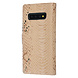 UNIQ Accessory UNIQ Accessory Goud Slangenleer hoesje voor Galaxy S10 Plus - Book Case UNIQ Accessory UNIQ Accessory Goud Slangenleer hoesje voor Galaxy S10 Plus - Book Case
