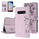 UNIQ Accessory UNIQ Accessory Galaxy S10 Plus Rose Peau de serpent Book type housse UNIQ Accessory UNIQ Accessory Galaxy S10 Plus Rose Peau de serpent Book type housse