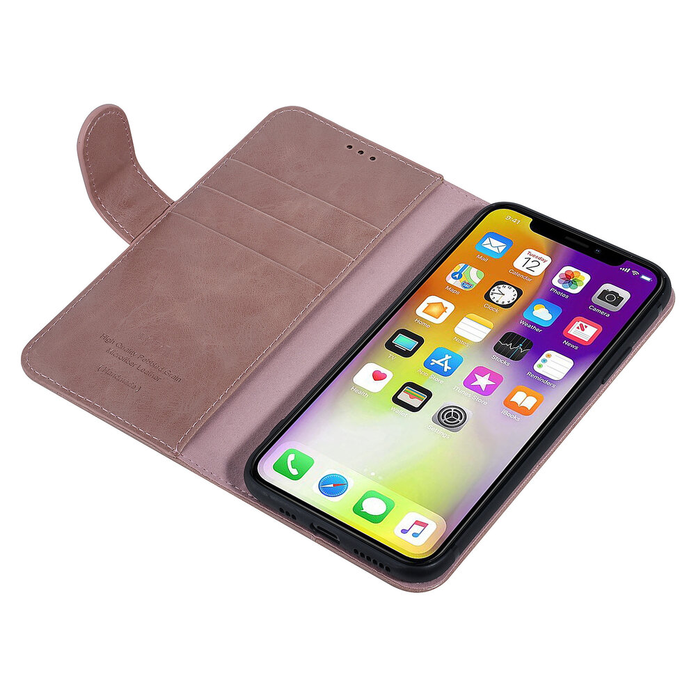 UNIQ Accessory UNIQ Accessory iPhone X-Xs Pink Sanfte Berührung Book-Case hul UNIQ Accessory UNIQ Accessory iPhone X-Xs Pink Sanfte Berührung Book-Case hul