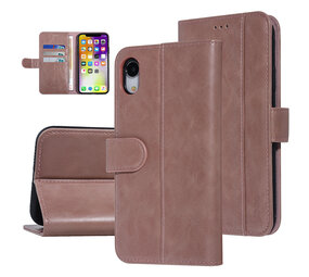 UNIQ Accessory UNIQ Accessory Roze hoesje iPhone XR - Book Case - Zachte huid UNIQ Accessory UNIQ Accessory Roze hoesje iPhone XR - Book Case - Zachte huid