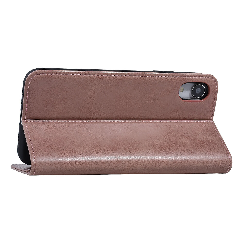 UNIQ Accessory UNIQ Accessory Roze hoesje iPhone XR - Book Case - Zachte huid UNIQ Accessory UNIQ Accessory Roze hoesje iPhone XR - Book Case - Zachte huid