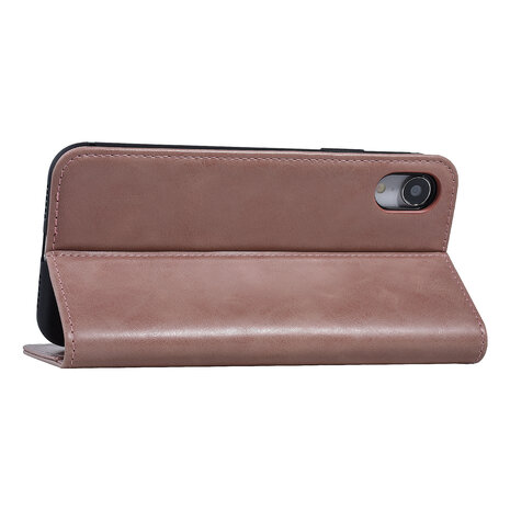 UNIQ Accessory UNIQ Accessory Roze hoesje iPhone XR - Book Case - Zachte huid UNIQ Accessory UNIQ Accessory Roze hoesje iPhone XR - Book Case - Zachte huid