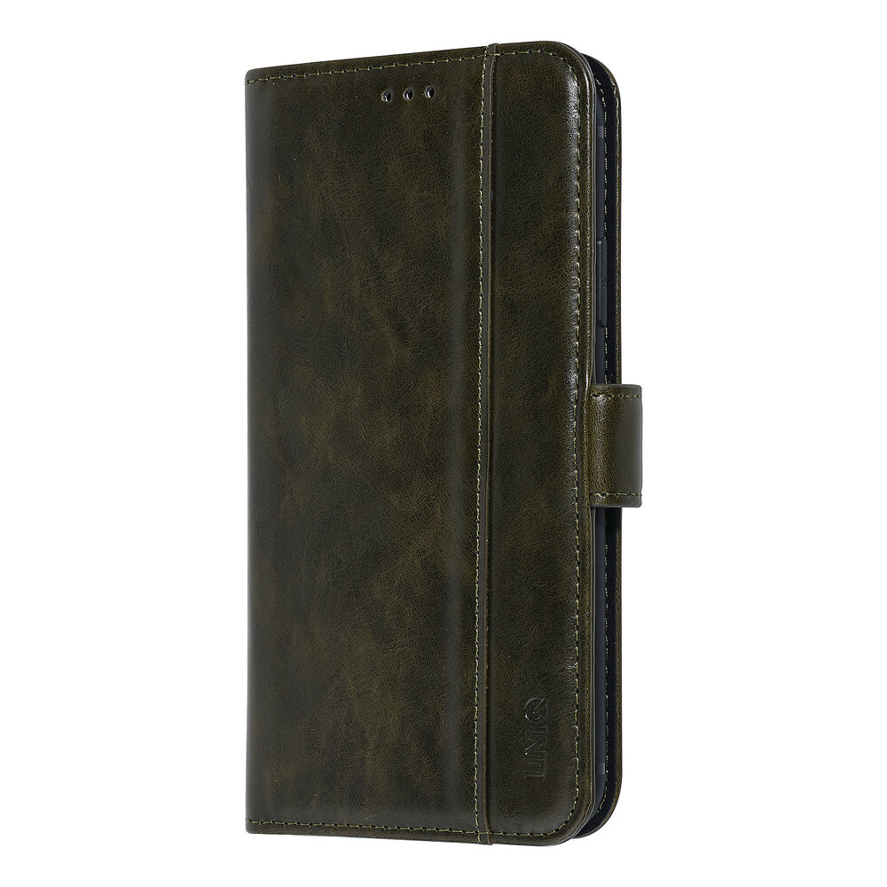 UNIQ Accessory UNIQ Accessory Apple iPhone XR Dark Green Soft Touch Book type case UNIQ Accessory UNIQ Accessory Apple iPhone XR Dark Green Soft Touch Book type case