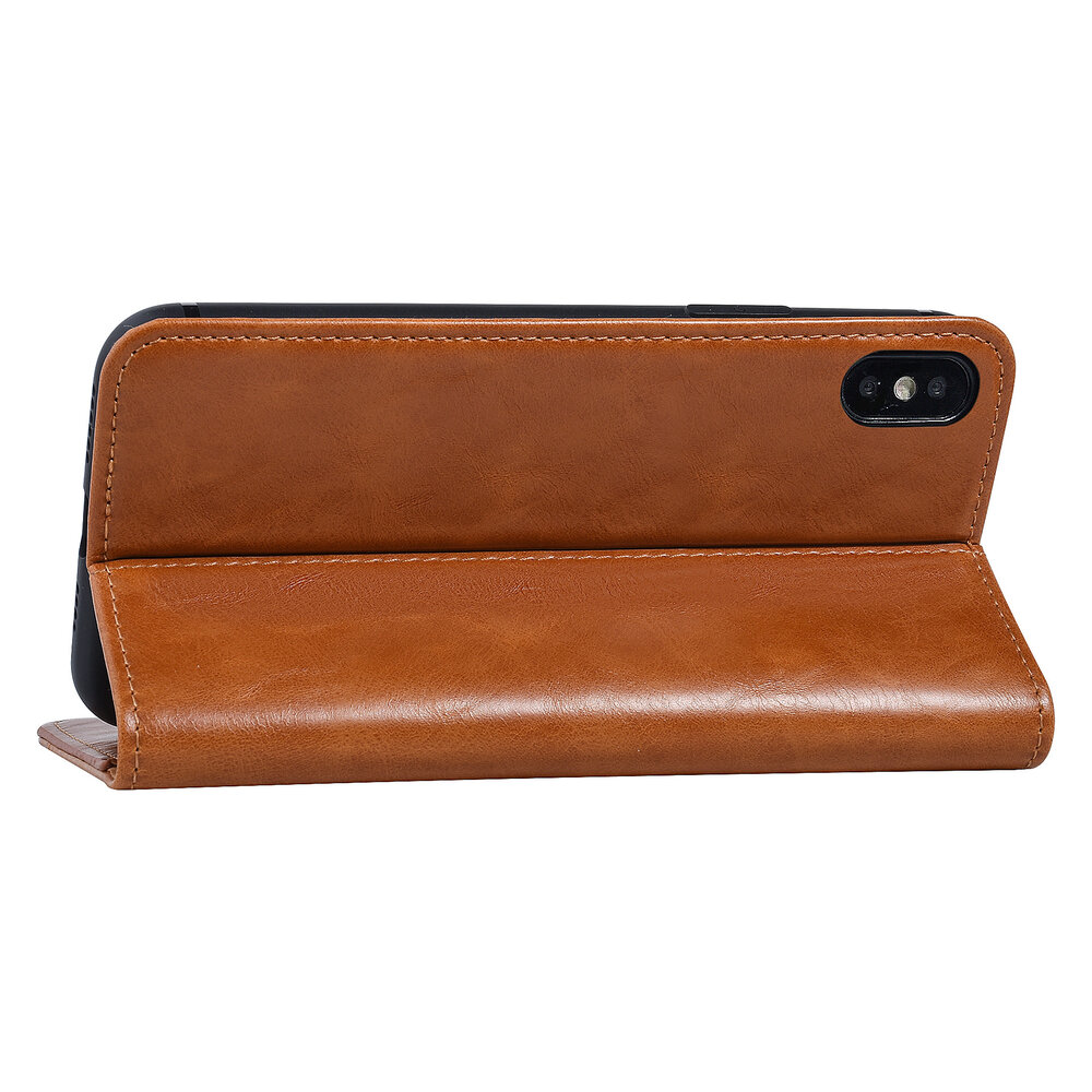 UNIQ Accessory UNIQ Accessory Apple iPhone Xs Max Dark Brown Soft Touch Book type case UNIQ Accessory UNIQ Accessory Apple iPhone Xs Max Dark Brown Soft Touch Book type case