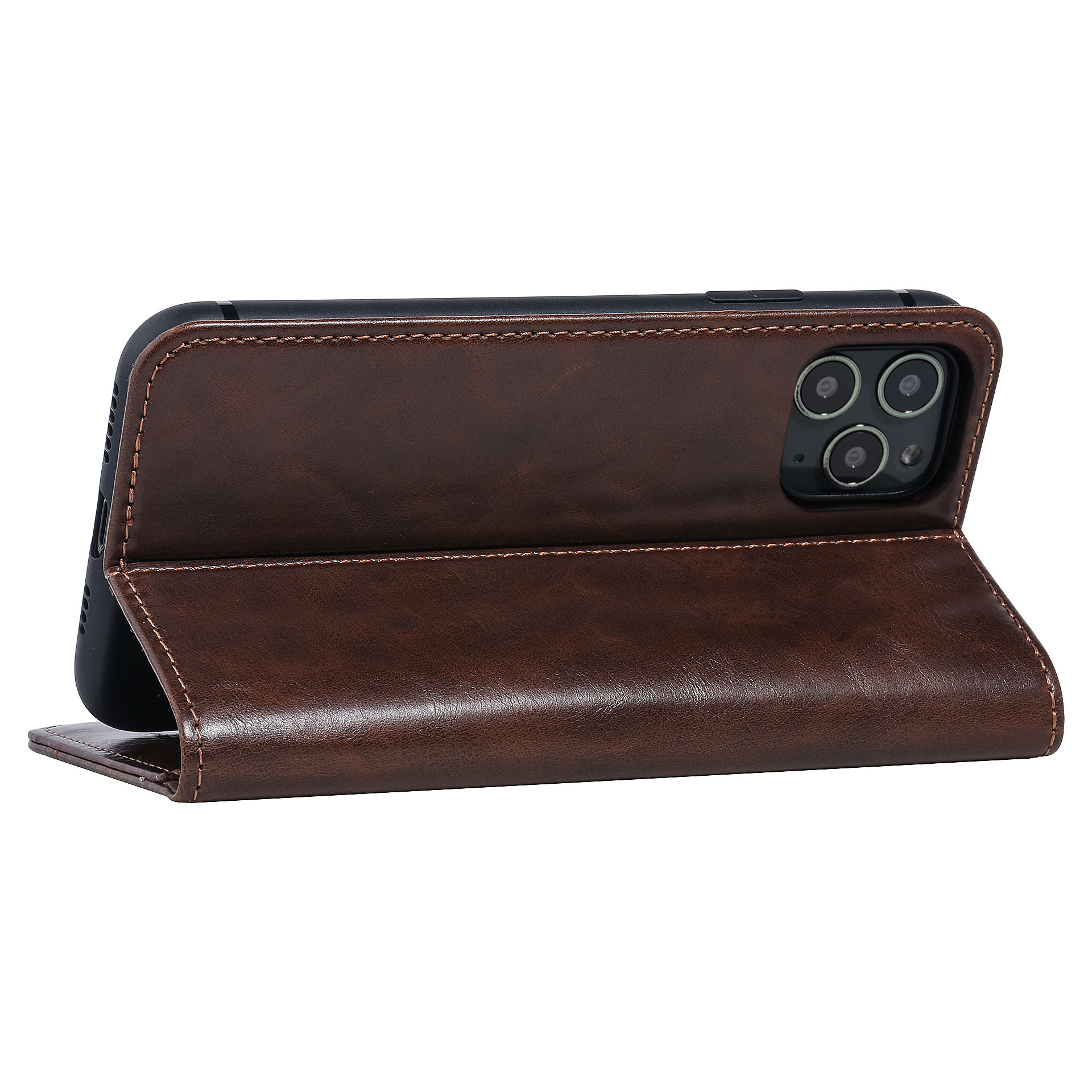 UNIQ Accessory UNIQ Accessory Bruin hoesje iPhone 11 Pro Max - Book Case - Zachte huid, foto 4 van 6