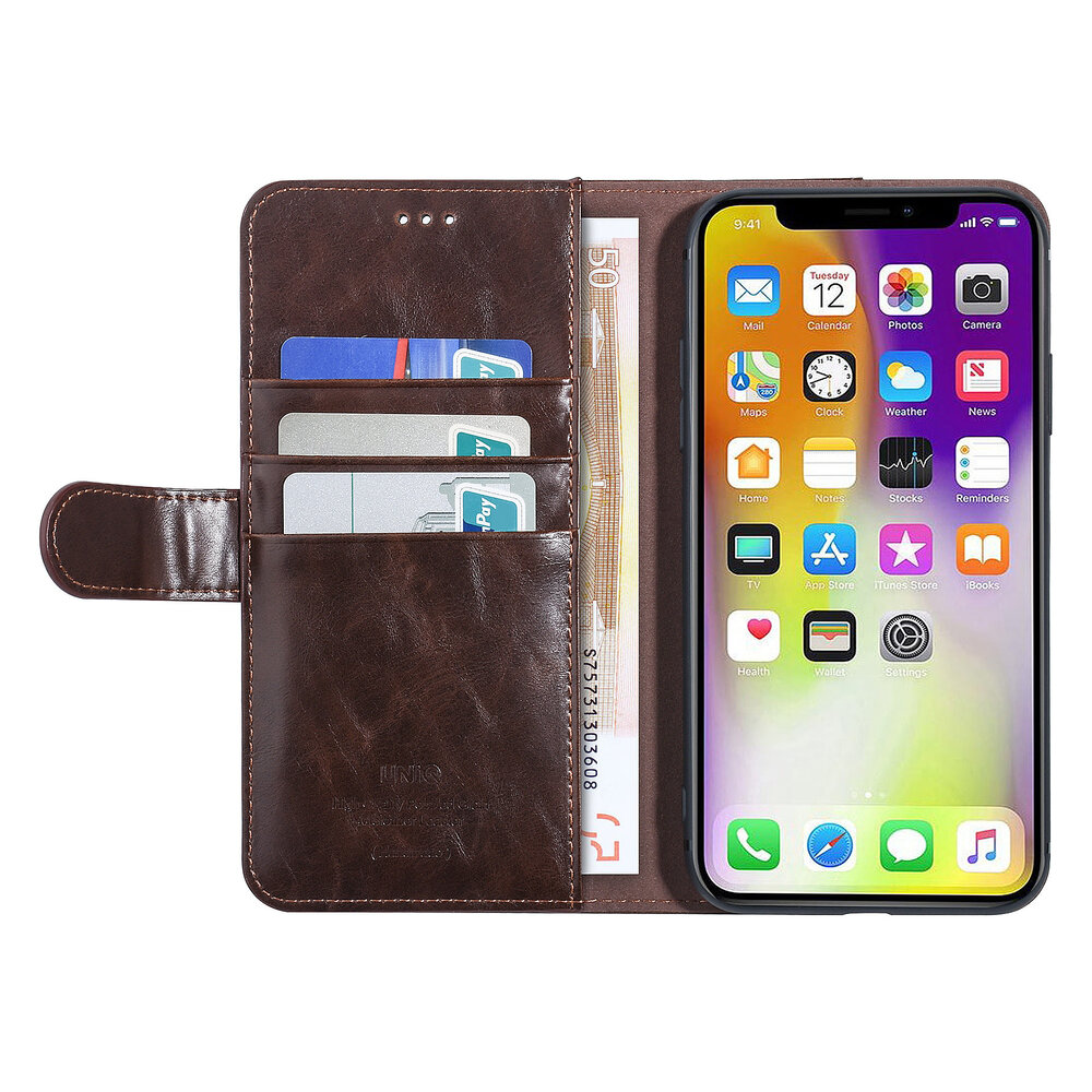 UNIQ Accessory UNIQ Accessory iPhone 11 Pro Max Marron Doux au toucher Book type housse UNIQ Accessory UNIQ Accessory iPhone 11 Pro Max Marron Doux au toucher Book type housse