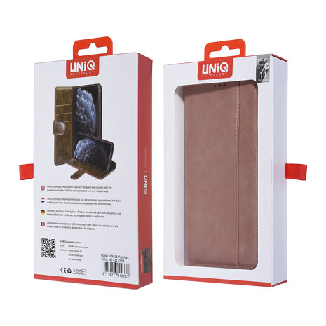 UNIQ Accessory UNIQ Accessory Apple iPhone 11 Pro Max Pink Soft Touch Book type case UNIQ Accessory UNIQ Accessory Apple iPhone 11 Pro Max Pink Soft Touch Book type case