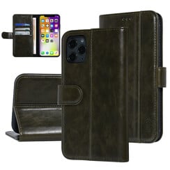 UNIQ Accessory DonkerGroen hoesje iPhone 11 Pro Max - Book Case - Zachte huid