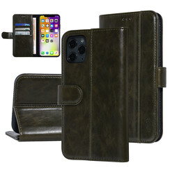 UNIQ Accessory iPhone 11 Pro Max Donkelgrün Sanfte Berührung Book-Case hul
