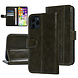 UNIQ Accessory UNIQ Accessory DonkerGroen hoesje iPhone 11 Pro Max - Book Case - Zachte huid UNIQ Accessory UNIQ Accessory DonkerGroen hoesje iPhone 11 Pro Max - Book Case - Zachte huid