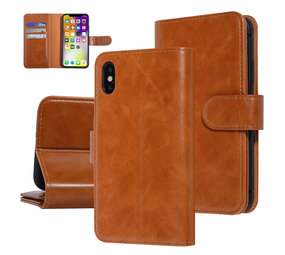 UNIQ Accessory UNIQ Accessory DonkerBruin hoesje iPhone X-Xs - Book Case - Zachte huid UNIQ Accessory UNIQ Accessory DonkerBruin hoesje iPhone X-Xs - Book Case - Zachte huid