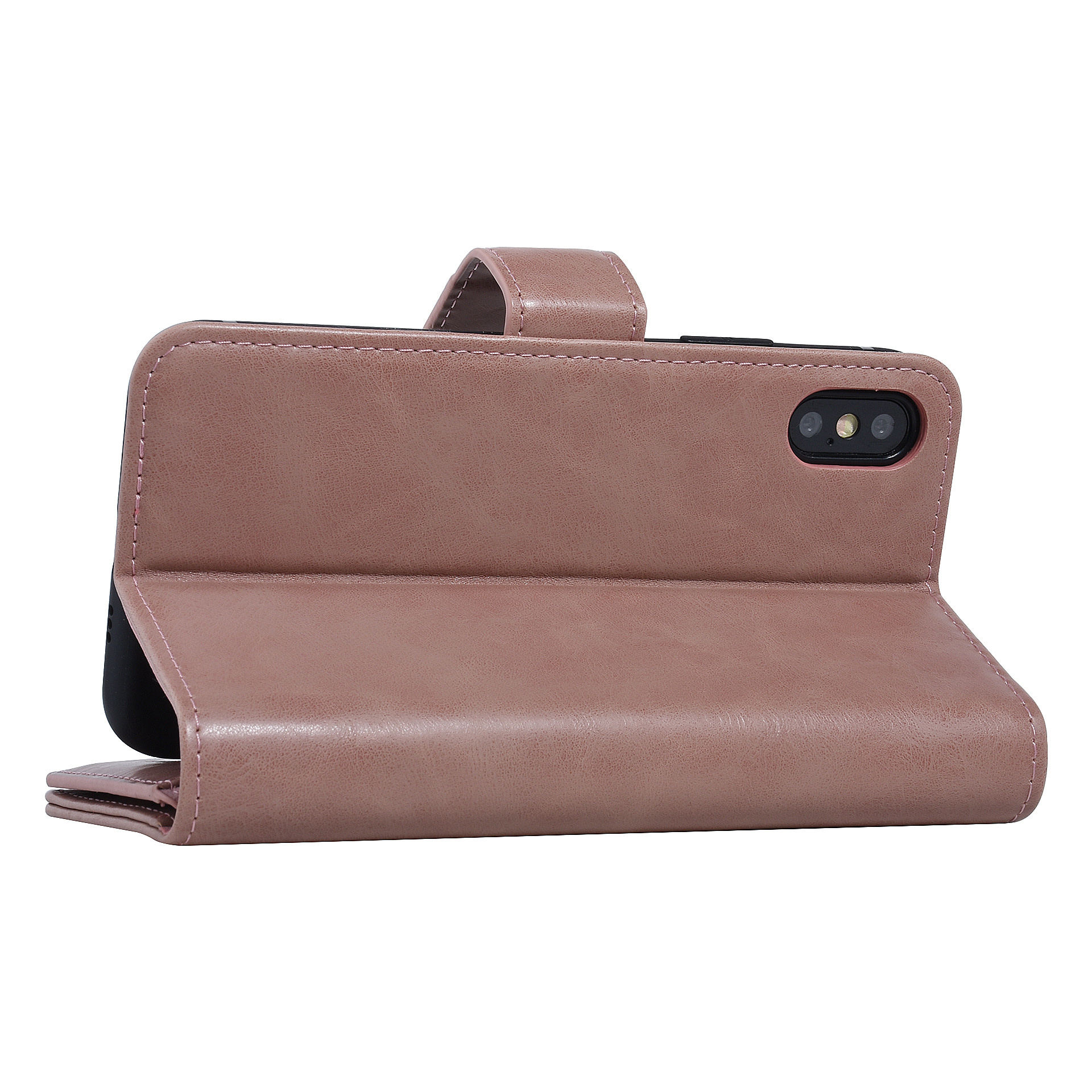 UNIQ Accessory UNIQ Accessory Roze hoesje iPhone X-Xs - Book Case - Zachte huid, foto 3 van 6
