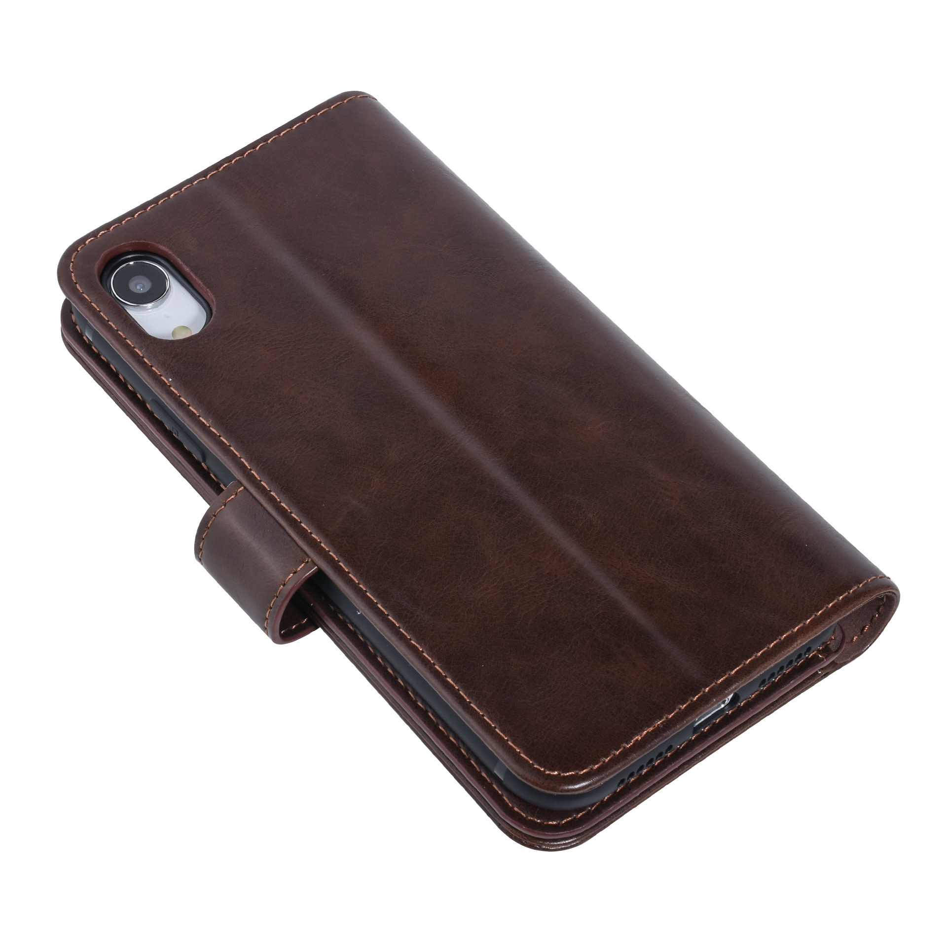 UNIQ Accessory UNIQ Accessory Bruin hoesje iPhone XR - Book Case - Zachte huid, foto 4 van 6