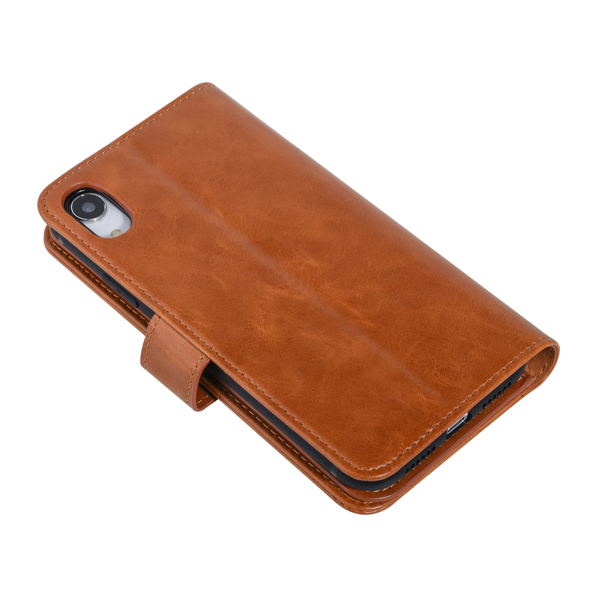 UNIQ Accessory UNIQ Accessory DonkerBruin hoesje iPhone XR - Book Case - Zachte huid, foto 4 van 6