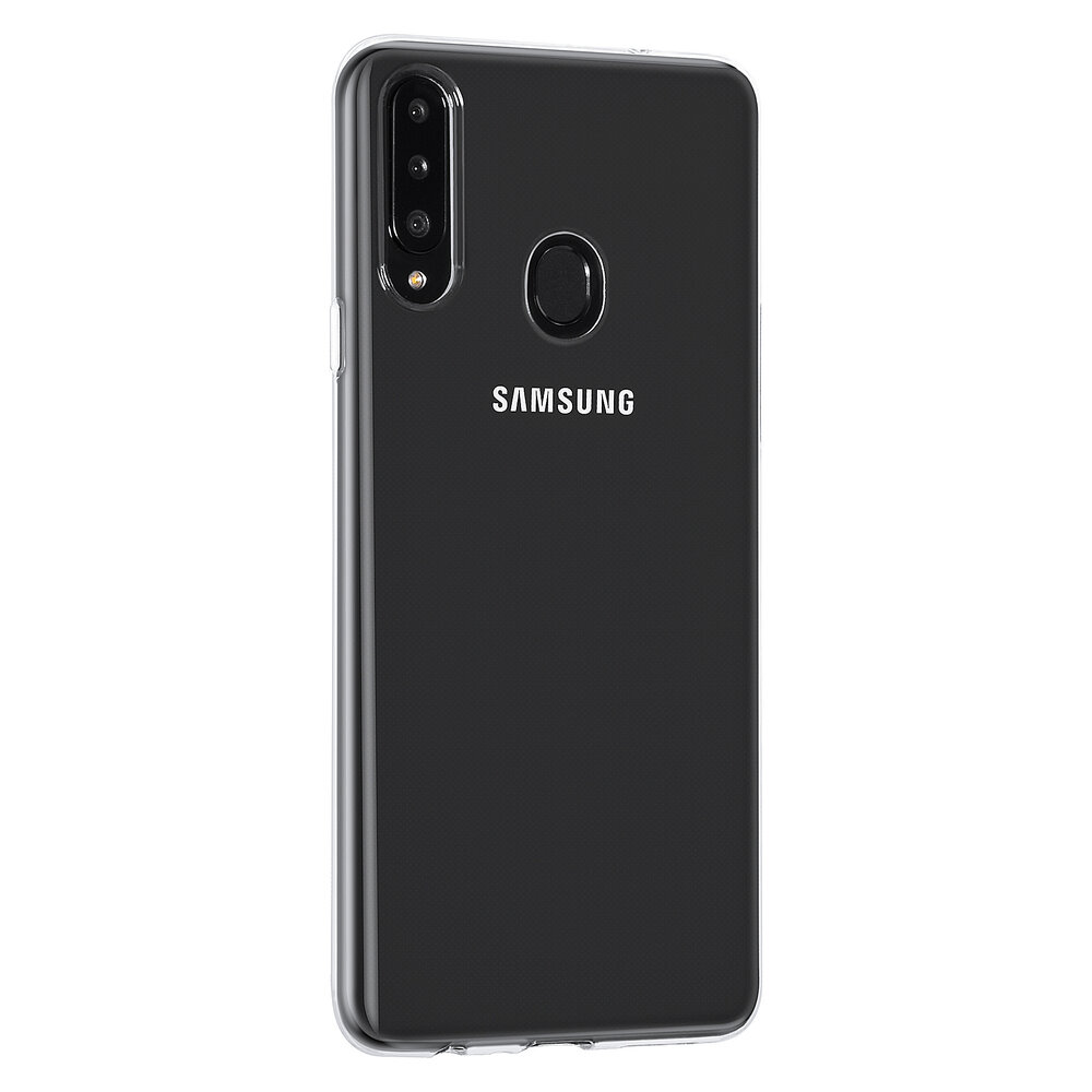 Samsung Galaxy A20s Hoes Cover TPU Siliconen Hoesje Transparant