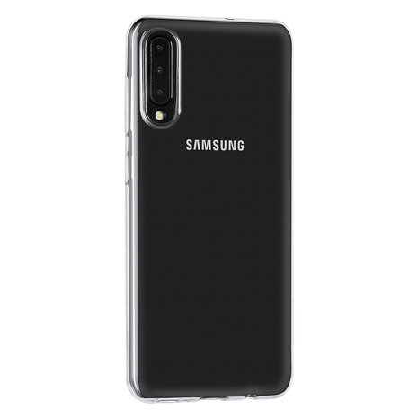 Samsung Galaxy A30s Hoes Cover TPU Siliconen Hoesje Transparant