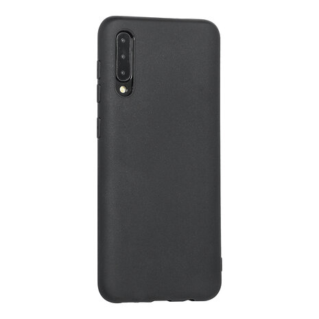 Hoes voor Samsung Galaxy  A30S, Silicone case, mat zwart
