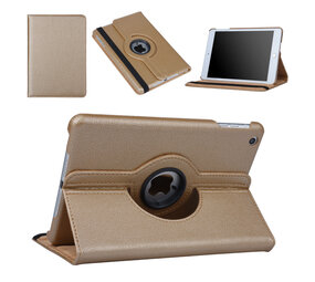 Apple iPad Mini 2-3 Goud 360 graden draaibare hoes - Book Case Tablethoes Apple iPad Mini 2-3 Goud 360 graden draaibare hoes - Book Case Tablethoes