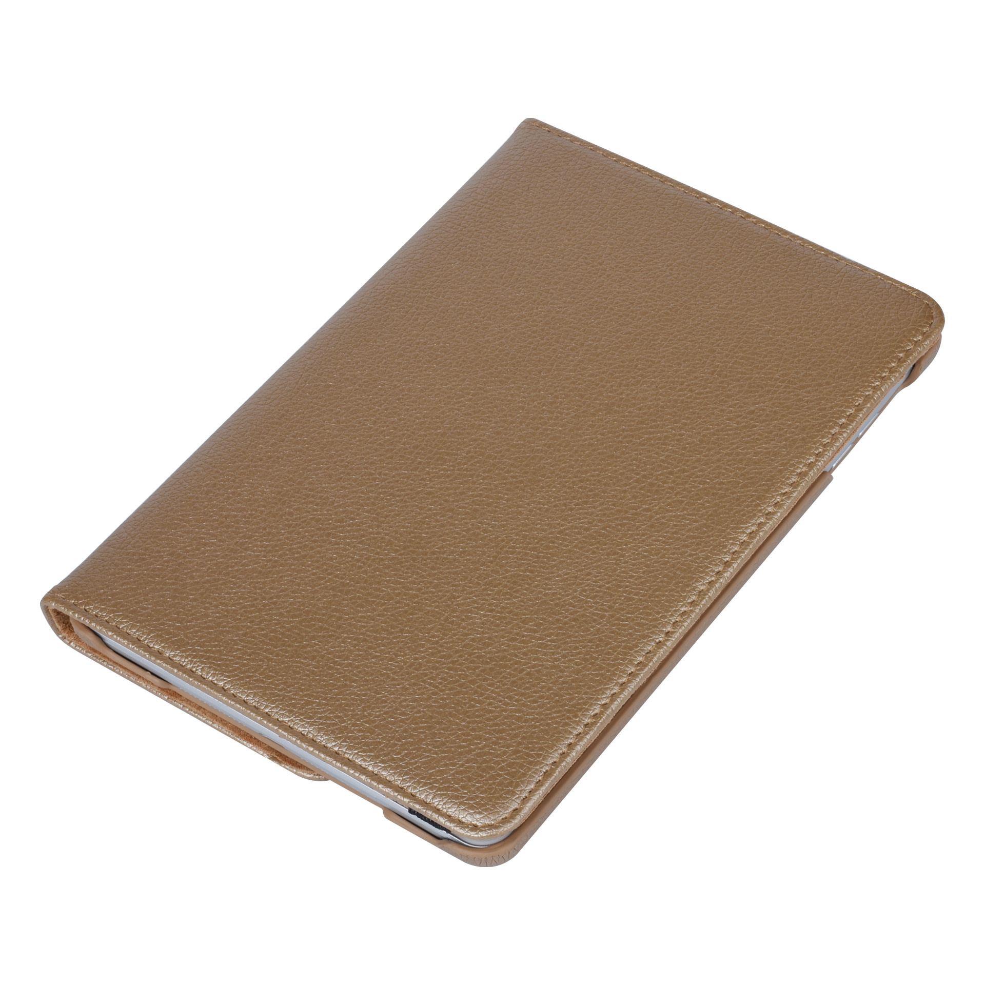 Apple iPad Mini 4 Goud 360 graden draaibare hoes - Book Case Tablethoes, foto 4 van 6