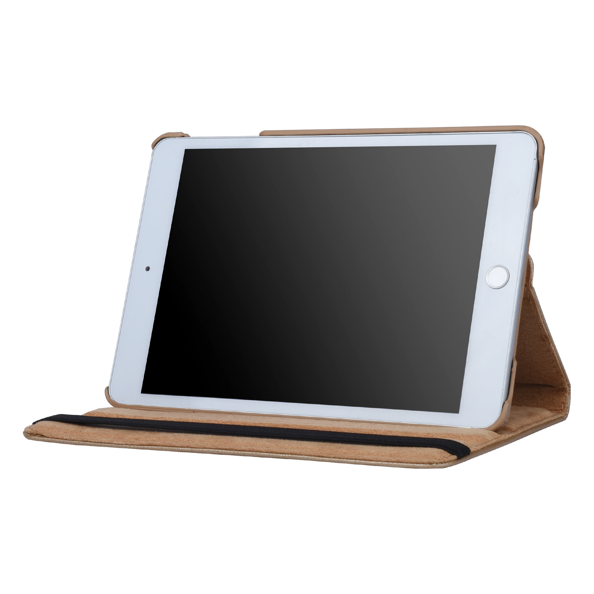 Apple iPad Mini 4 Goud 360 graden draaibare hoes - Book Case Tablethoes, foto 5 van 6