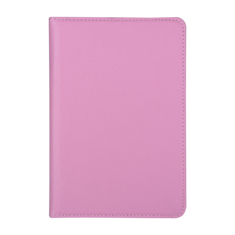 Hoes voor Apple iPad Mini 5 / 4 Book Case 360 Graden Draaibaar - Pink Leer Cover Rotatie Hoesje voor iPad Mini 5 / 4 Hoes voor Apple iPad Mini 5 / 4 Book Case 360 Graden Draaibaar - Pink Leer Cover Rotatie Hoesje voor iPad Mini 5 / 4