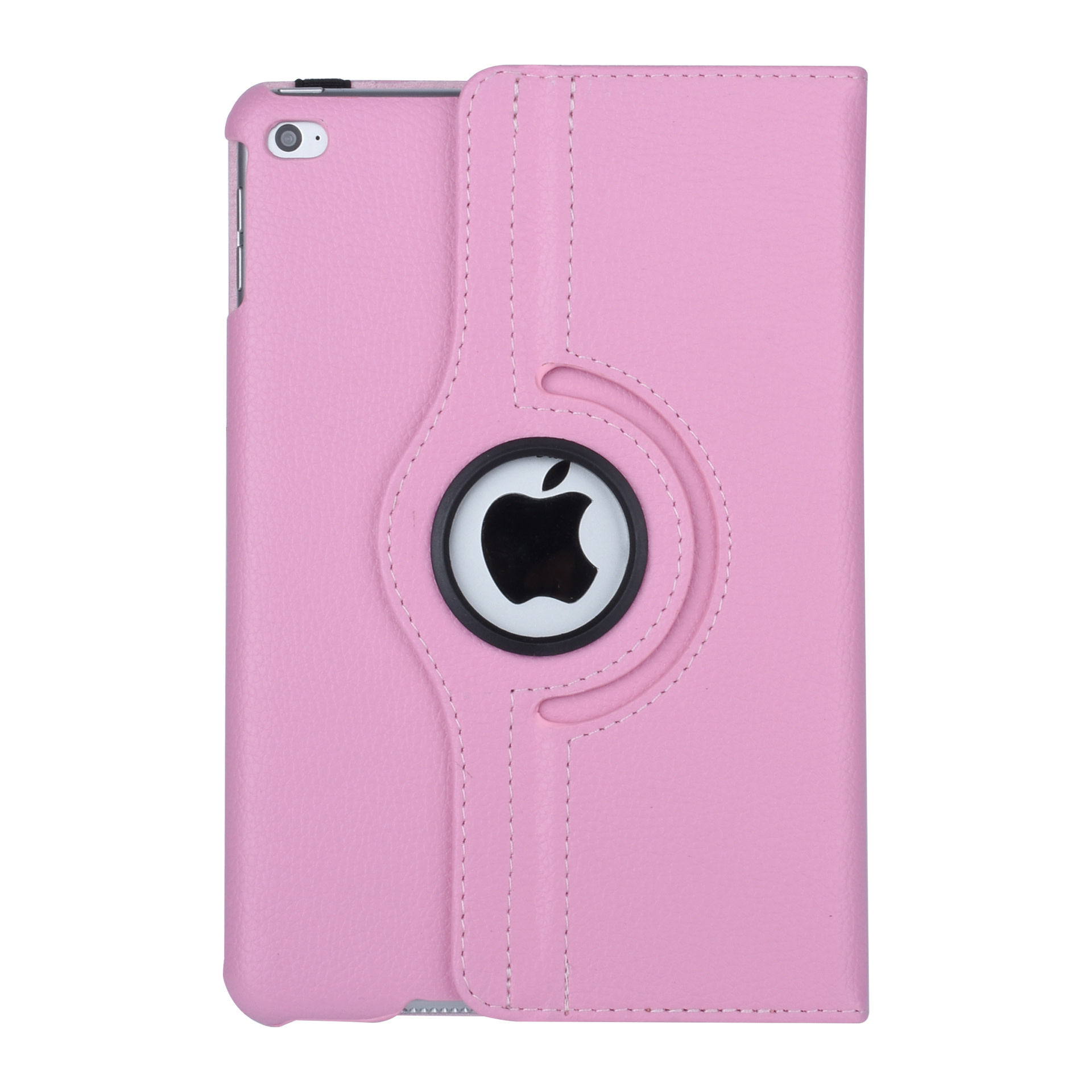 Apple iPad Mini 4 Roze 360 graden draaibare hoes - Book Case Tablethoes, foto 3 van 6