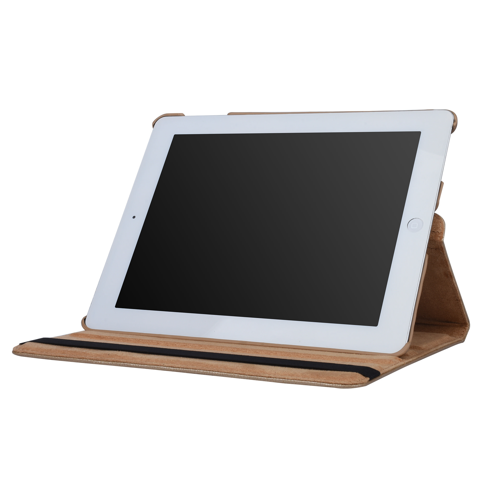 Apple iPad 2-3-4 Goud 360 graden draaibare hoes - Book Case Tablethoes, foto 6 van 6