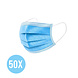 50x Non-Medical Mouth masks 3-layer disposable mouth masks - Blue 50x Non-Medical Mouth masks 3-layer disposable mouth masks - Blue
