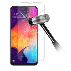 Samsung Galaxy A20e Soft Touch Zwart Screenprotector - Tempered Glas