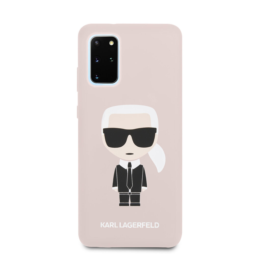 Karl Lagerfeld Samsung Galaxy S20 Plus Roze Backcover hoesje - KLHCS67SLFKPI Karl Lagerfeld Samsung Galaxy S20 Plus Roze Backcover hoesje - KLHCS67SLFKPI