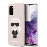 Karl Lagerfeld Samsung Galaxy S20 Plus Roze Backcover hoesje - KLHCS67SLFKPI Karl Lagerfeld Samsung Galaxy S20 Plus Roze Backcover hoesje - KLHCS67SLFKPI