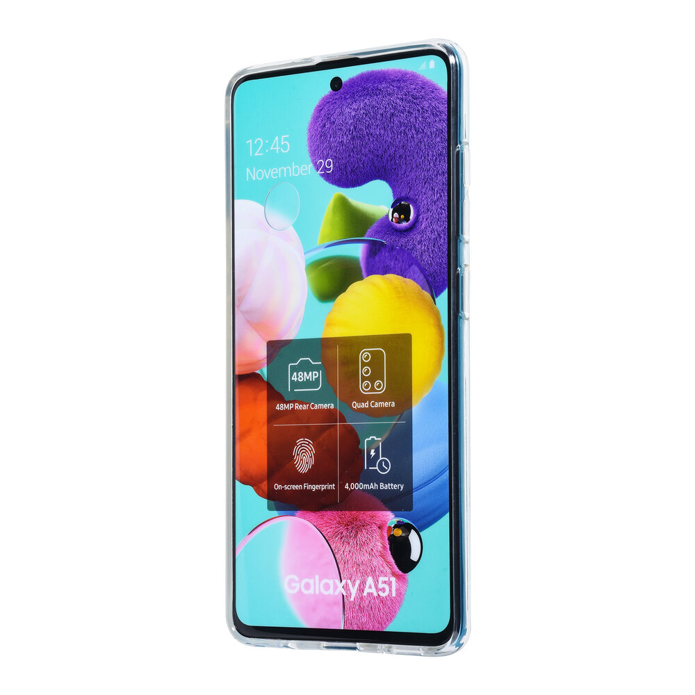 Samsung Galaxy A51 Transparent Back-Cover hul - Sanfte Berührung Samsung Galaxy A51 Transparent Back-Cover hul - Sanfte Berührung