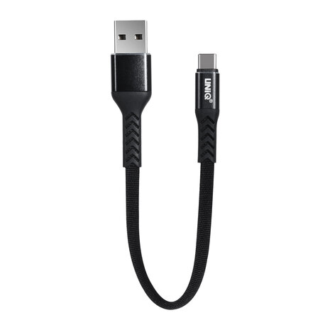 UNIQ Accessory UNIQ Accessory USB Type-C Kabel 20cm snellader dataoverdracht - Zwart UNIQ Accessory UNIQ Accessory USB Type-C Kabel 20cm snellader dataoverdracht - Zwart