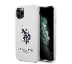 US Polo Apple iPhone 11 Pro Wit Backcover hoesje - Groot paard