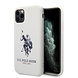 US Polo Apple iPhone 11 Pro Wit Backcover hoesje - Groot paard US Polo Apple iPhone 11 Pro Wit Backcover hoesje - Groot paard