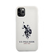 US Polo Apple iPhone 11 Pro Wit Backcover hoesje - Groot paard US Polo Apple iPhone 11 Pro Wit Backcover hoesje - Groot paard