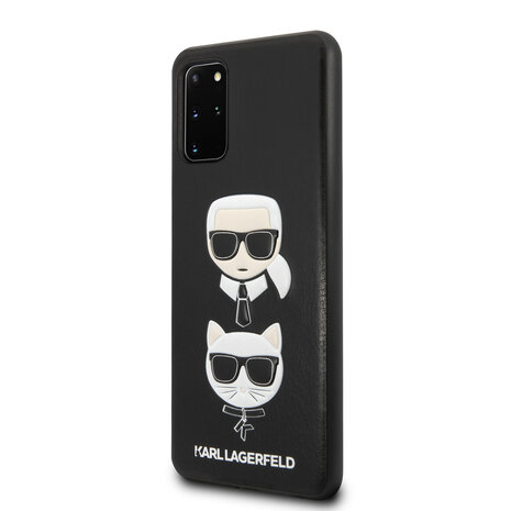 Karl Lagerfeld Karl Lagerfeld Samsung Galaxy S20 Plus Afdrukken Backcover hoesje - Leer In reliëf Karl Lagerfeld Karl Lagerfeld Samsung Galaxy S20 Plus Afdrukken Backcover hoesje - Leer In reliëf